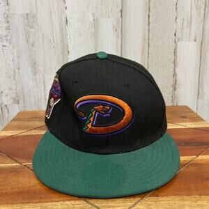 Vintage Arizona Diamondbacks New Era 9FIFTY Snapback Cap Black‎ Unisex Adult